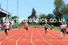 Mens 100 metres, 2024 NE Masters Track and Field Champs., Monkton Stadium, Jarrow.  Photo: David T. Hewitson/Sports for All Pics